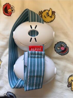 Alpine Kids Noise-Reducing Headband - Teal & White Stripe